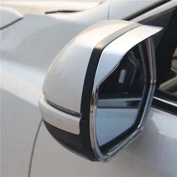 

WELKINRY For Honda CR-V CRV 2017 2018 2019 2020 side wing fender rearview door mirror sun fine rain visor shield guard trim