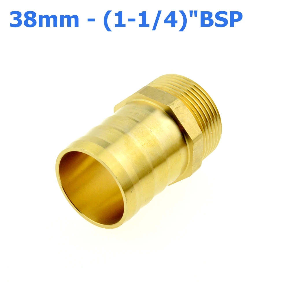 2 шт. 38 мм шлангов с хвостовиком на 1-1/4 &quotPT BSP ШТЫРЬКОВАЯ нить прямой колючий