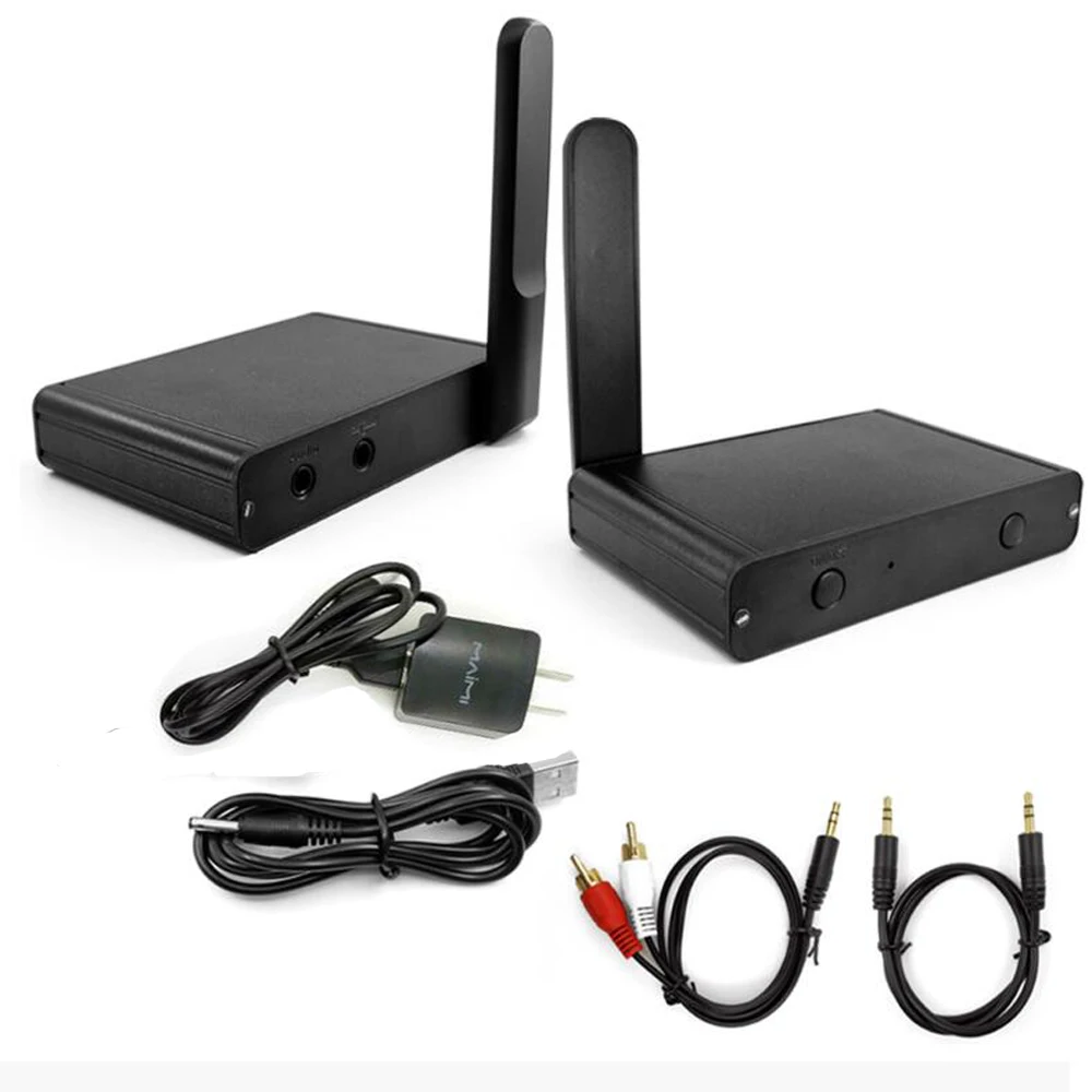 

Sale UHF Hifi Digital Wireless Audio Transceiver Adapter Wireless Music Sound Transmitter Receiver With 3.5mm RCA Audio Cable