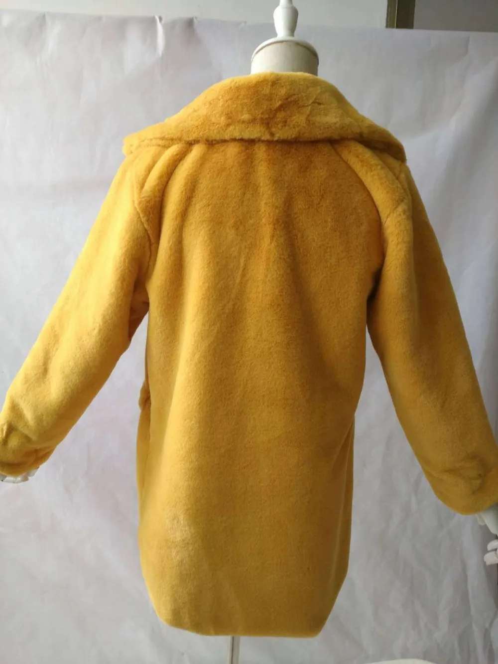 S-4XL Winter Warm Plus Size Open Stitch Slim Black Plush Coat 2018 Women Faux Rabbit Fur Loose Cardigan Ladies Thick Long Coat