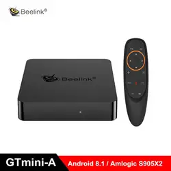 2019 Beelink GTmini Smart Android 8,1 tv Box Amlogic S905X2 телеприставка 2,4G голосовой пульт дистанционного управления Поддержка Netflix 4 K Модернизированный GT1 mini