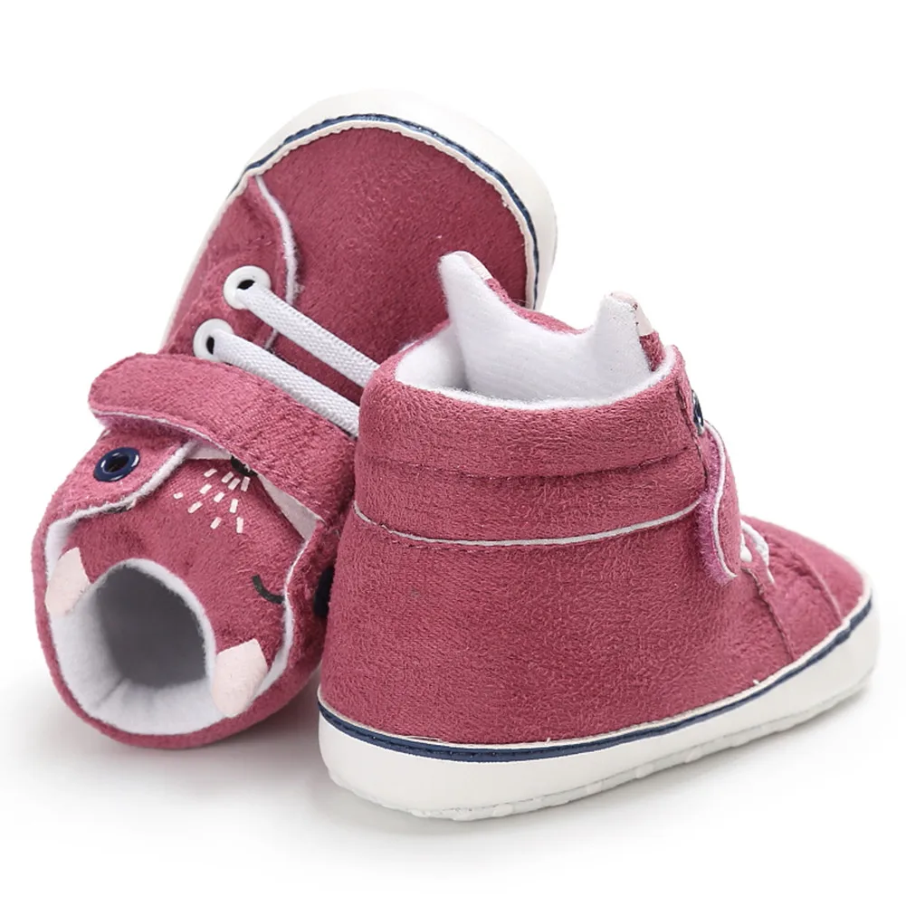 Г., 1 пара осенне-зимней обуви для малышей хлопковые нескользящие тапочки для малышей - Цвет: Бордовый