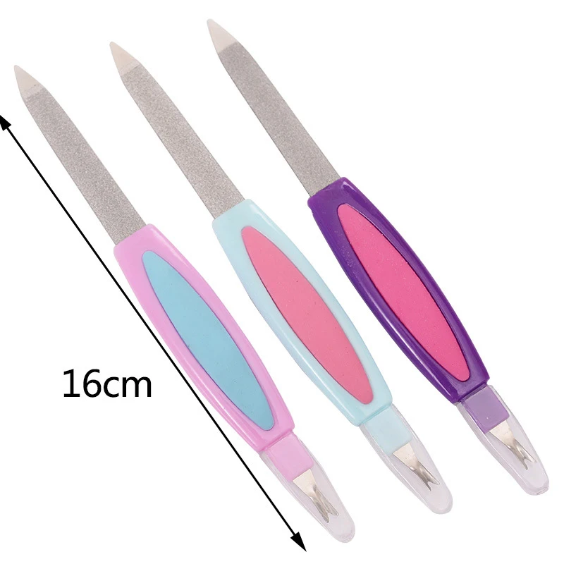

Double-End Cuticle Pusher Dead Skin Remover Beauty Girl Fork Trimmer Pedicure Peeling Knife Manicure Nail Art Accessory Tools
