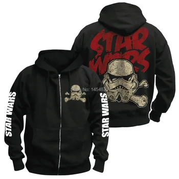 

9 designs Zipper Sudadera Film Star Wars Darth Vader Outerwear Hoodies Winter jacket Punk Black Sweatshirt fleece XXXL
