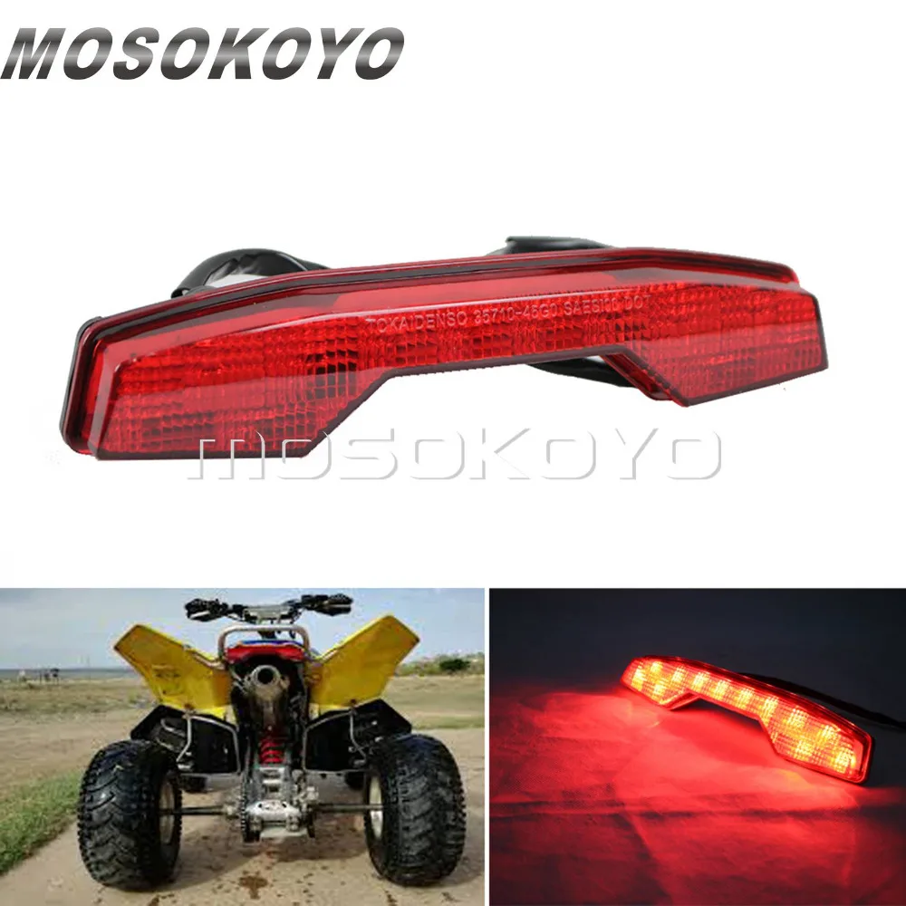 ATV Quadsport красный светодиодный задние фонари тормоза стоп-светильник светодиодный задний фонарь для Suzuki LTR400 LTR450 LTR 400/450 весь год