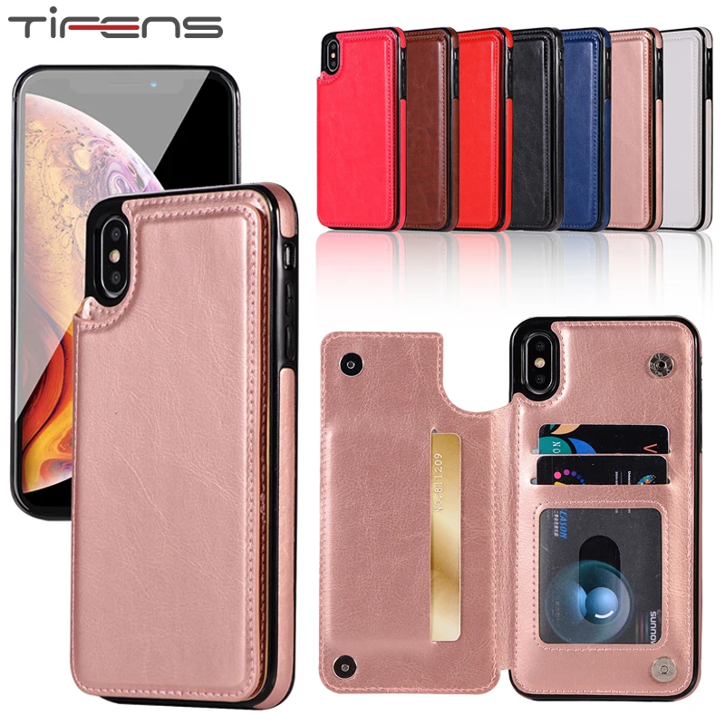 

Leather Case For iphone 11 Pro X XS MAX XR 5 5s se 6 6s 7 8 Plus Magnetic Card Holder 7plus 8plus Stand Wallet Phone Cover Etui