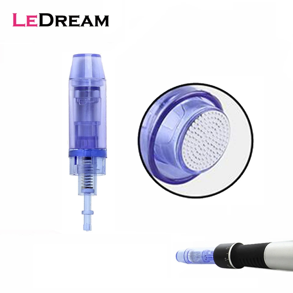 

20pcs/lot Bayonet Long Blue Micro Nano Round Needles Cartridges Microneedles For Electric Dr Derma Pen A1 Tattoo Tips