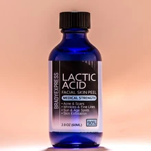 2 унц. молочная кислота пилинг для кожи-90%-для: акне, шрамы, морщины, меласма, возрастные пятна
