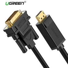 Ugreen 1080P Displayport DP to DVI Cable Adapter DP Male to DVI-D 24+1 Male to Adapter for Projector TV Monitor PC Laptop