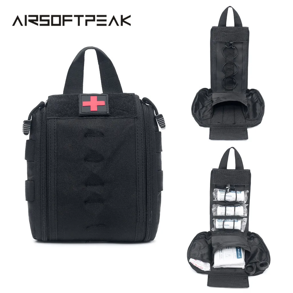 

Tactical EMT Molle Medical Kit Pouch Emergency Survival Gear Compact Bag First Aid Kits Pouch Tool EDC Hunting Utility Belt Bags
