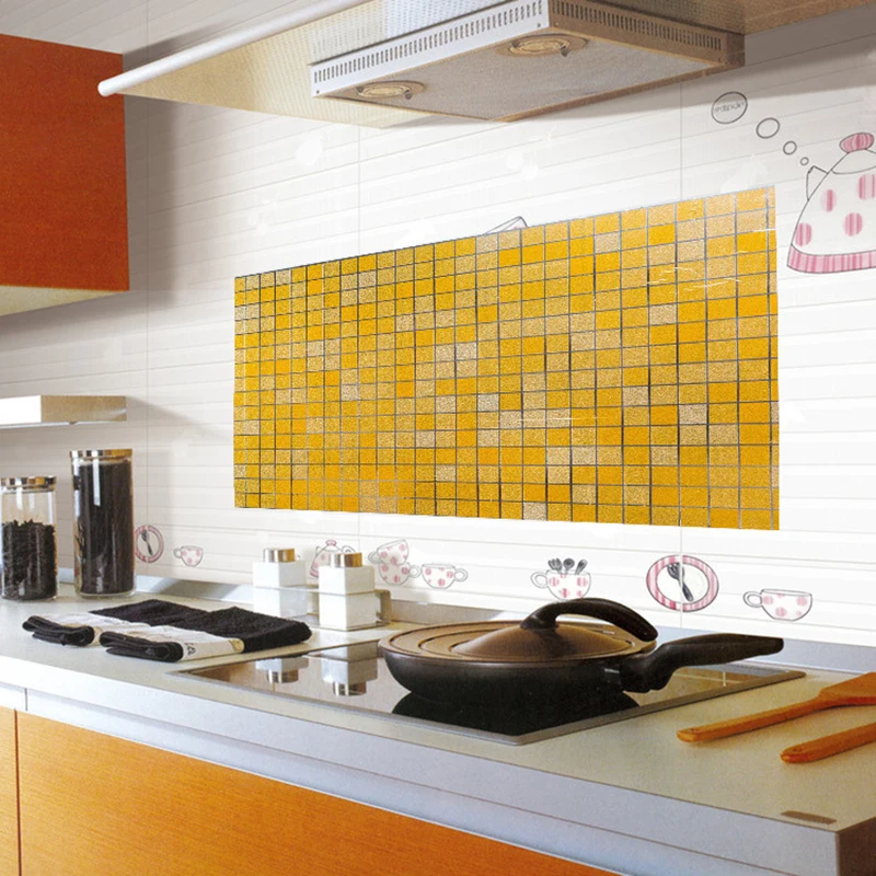 

Hot Sale Kitchen Mosaic Wall Sticker Anti Oil For Kitchen High Temperature Resistant Multifunction Tools #246743