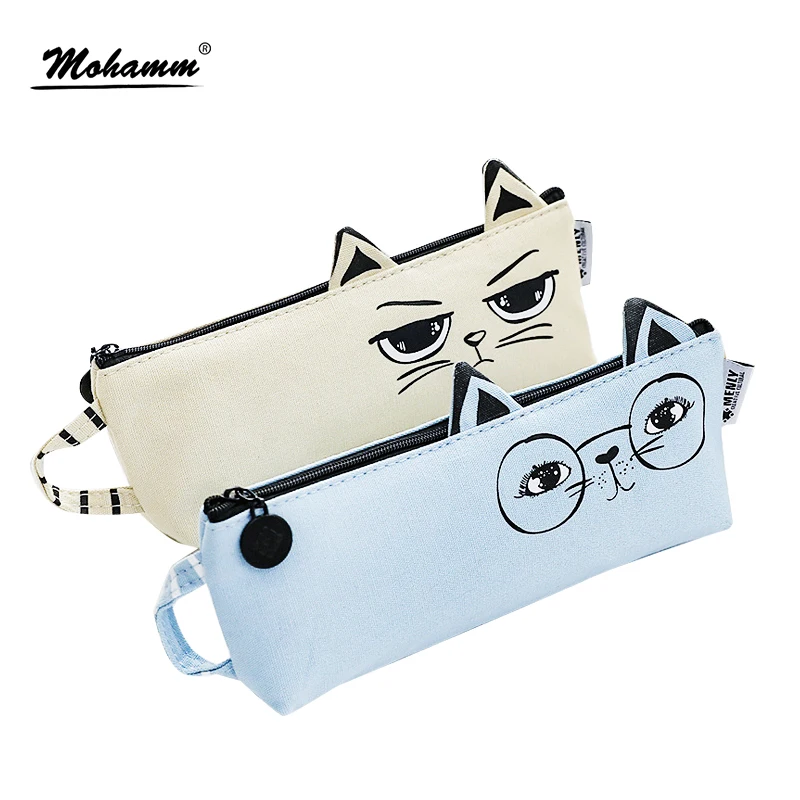 Buy Creative Cute Cats Canvas Pen Bag Pencil Holder