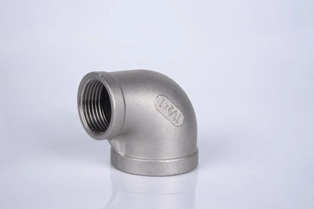 304 переходное колено из нержавеющей стали 90 градусов 1 &quotBSPT до 3/4&quot BSPT Резьба