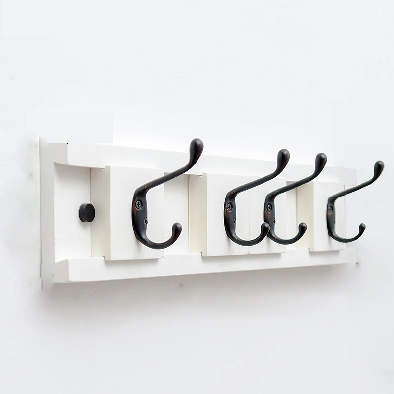 

coat rack door back movable hooks back storage hook home decoration bamboo home furnishings 4 hooks free shipping