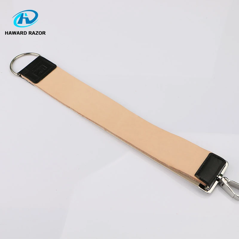 

HAWARD RAZOR Men's Straight Edge Razor Leather Sharpening Strap Belt Barber Strap Light Color