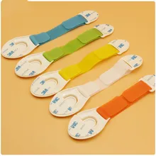 5 шт./лот, разноцветный дизайн, регулируемый замок для детской двери, замок для детской безопасности, пластиковый замок для детей# TC