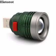 Ultra Bright Portable USB Flashlight mini 3 modes USB Flash light torch lanterna Power by USB interface power bank