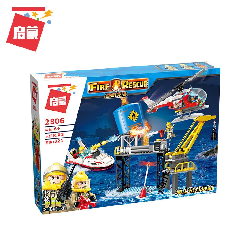 

Enlighten 2806 321pcs The Vanguard Series At Sea Well Drilling Crisis Building Bricks Blocks Compatible Lme Xmas Gift Toy