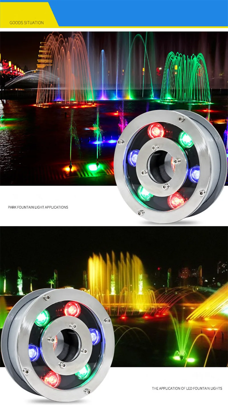 WANGJIANGLI IP68 White Light/Warm Light/RGB LED Fountain Lighting 6W 9W 12W 18W 24W AC 24V LED Lamps Under Water Swimming Pool Light,Warm Light,18W WANGJIANGLI IP68 White Light/Warm Light/RGB LED Fountain Lighting 6W 9W 12W 18W 24W AC 24V LED Lamps Under Water Swimming Pool Light,Warm Light,18W