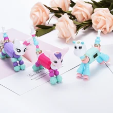 Cartoon Bracelet DIY Charm Dress Quartz Clock Girls Fashion Cat Dog Digital Luxury Colorful Creaive Watch Gift For Children