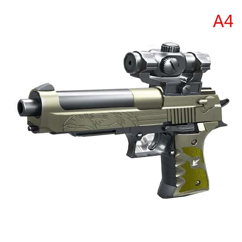 43pcs Plastic DIY Building Blocks Toys Weapon Desert Eagle And BERETTA Revolver Wtih Bullet Pistol Model For Children's Boys