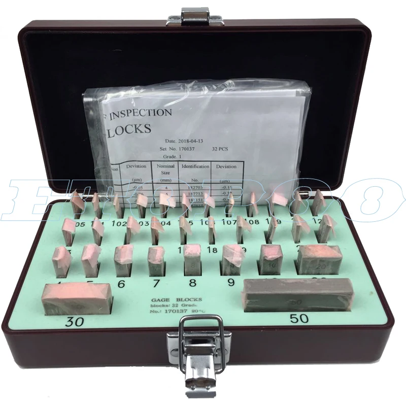 Steel Ruler Gauge Carpentry Gauge Woodworking Gauge Machinist Milling Tool 32pcs 0 grade High Speed Steel Metric Gauge Blocks Router Table Set Standard Metric Gauges Precision 0.001Measuring Lathe Tool