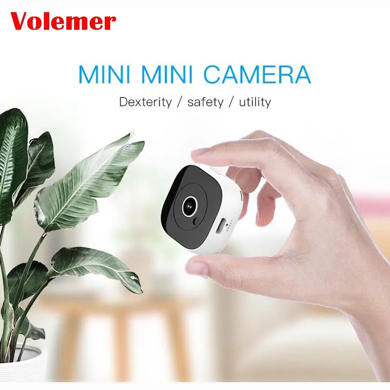

Mini WIFI Camera HD 1080P H.264 Smart Wear Sports Camcorder CCTV Security Remotely Monitoring 940nm IR Night Vision Motion Detec