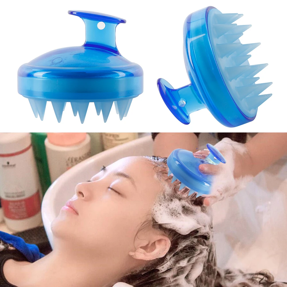 

1 Set Spa Slimming Massage Head Silicone Brush Bath Scalp Massage Comb Shampoo Comb Bath Brush Hair Comb