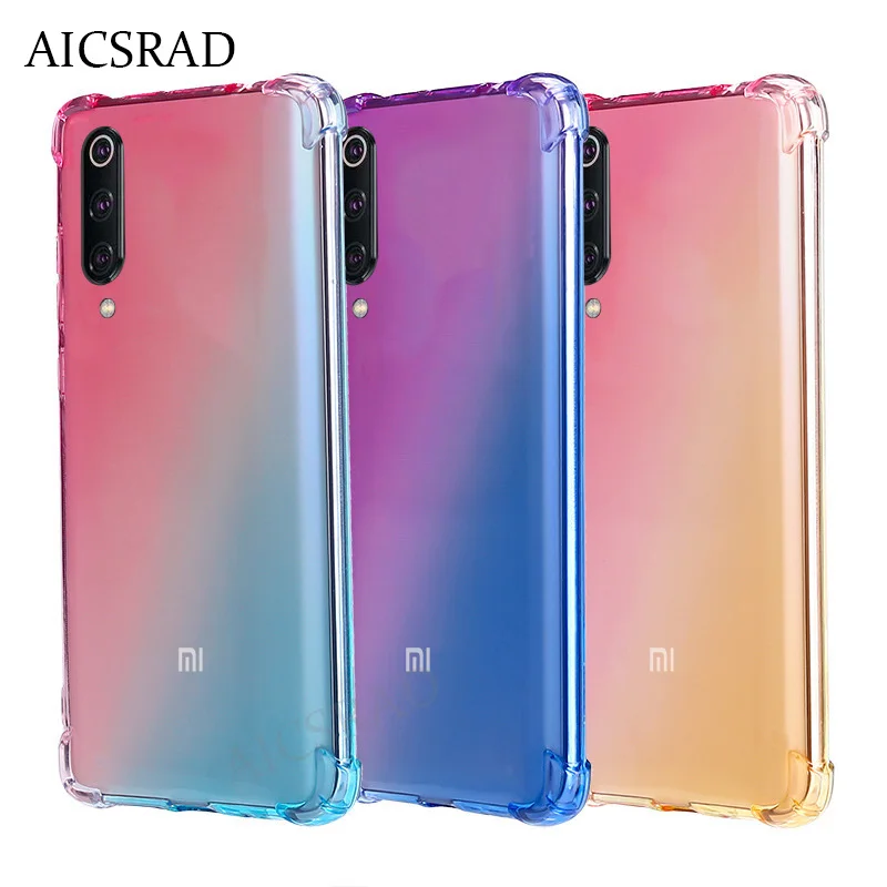 

Gradient Case For Xiaomi Redmi Go Case For Xiaomi Mi 9 9se mi8 lite Case Soft Silicone TPU Back Cover For Redmi Note 7 5 6 pro