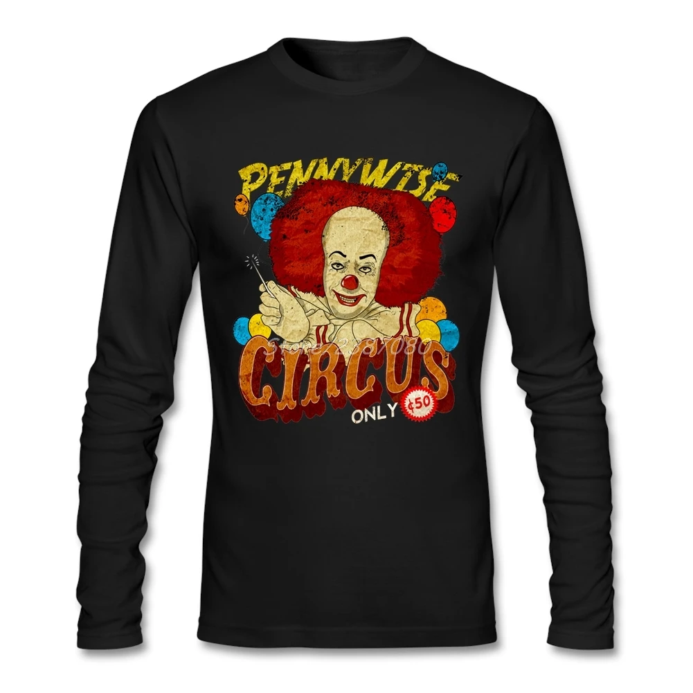 

Circus Pennywise Clown T Shirt Cotton Long Sleeve Movie It Clothes 2019 Hot 3d Printer T Shirts For Boys