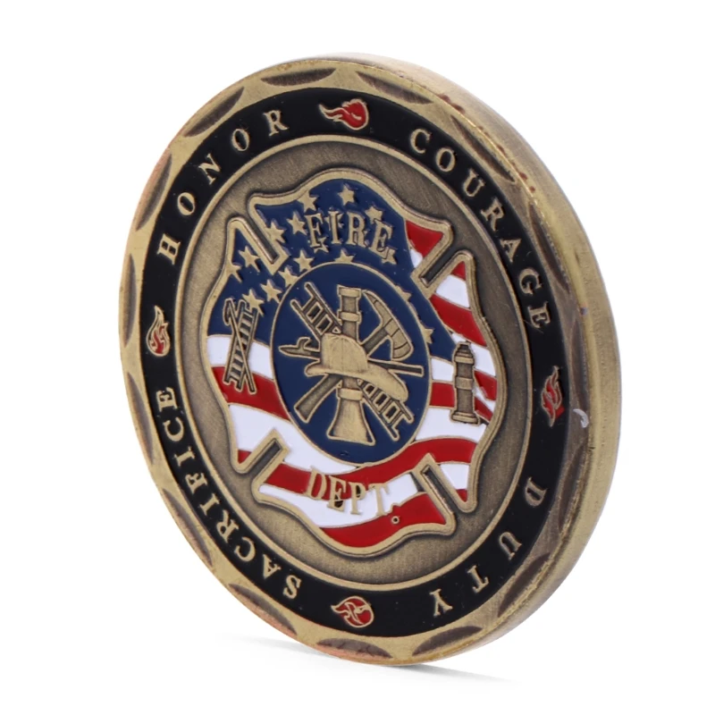 

St. Florian Patron Saint Firefighters Fire Rescue Commemorative Challenge Coin