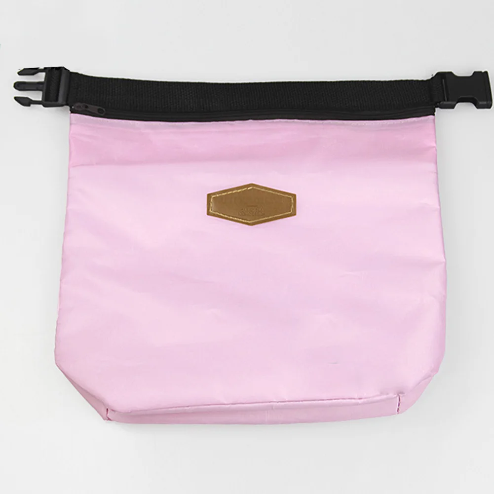 Оксфорд портативный складной Ланч-мешок для женщин охладитель коробка для обеда, для переноски водонепроницаемый студенческий детский ланч-мешок - Цвет: Pink