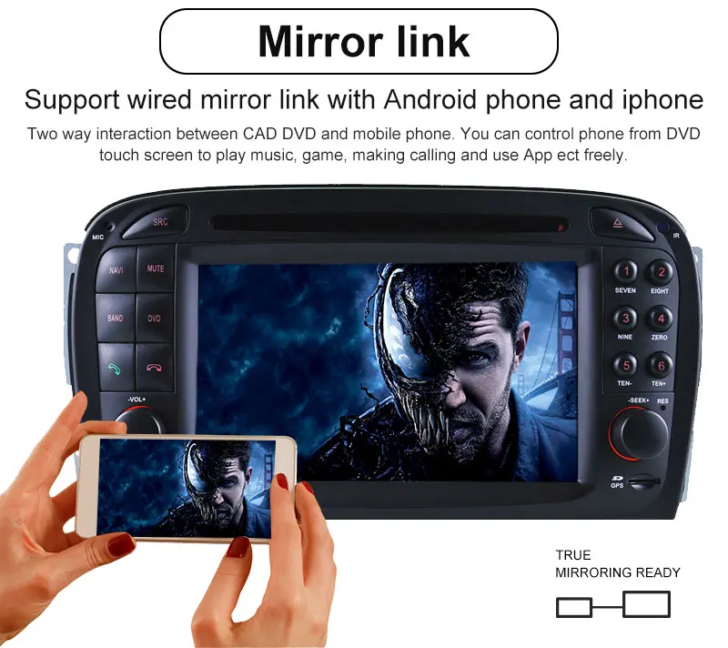Perfect Aotsr Android 8.0 Car DVD player Headunit For Mercedes Benz SL R230 SL500 2001-2007 multimedia Navigation radio GPS 2 di 12