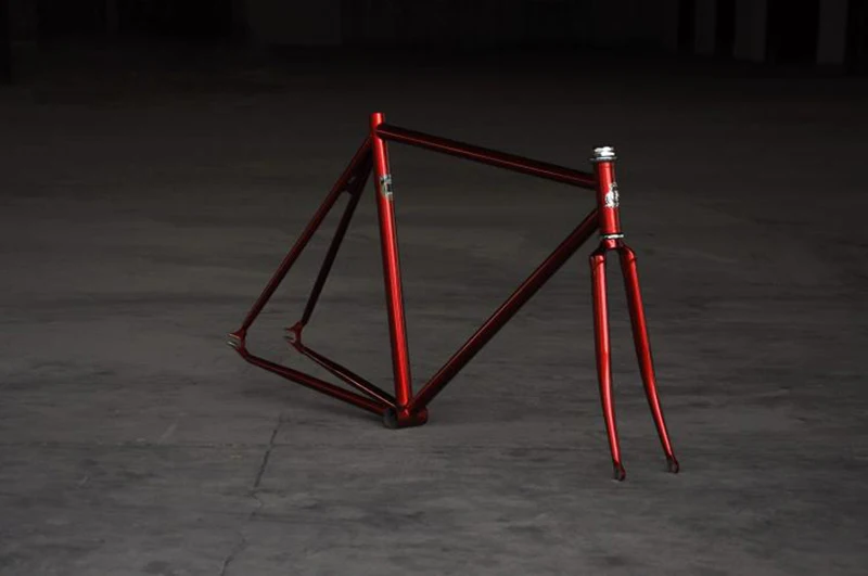 Perfect Chrome molybdenum steel frame 700C 50cm 52cm 54cm frame fixie bicyle road bike frame fixed Gear Bike frame 15