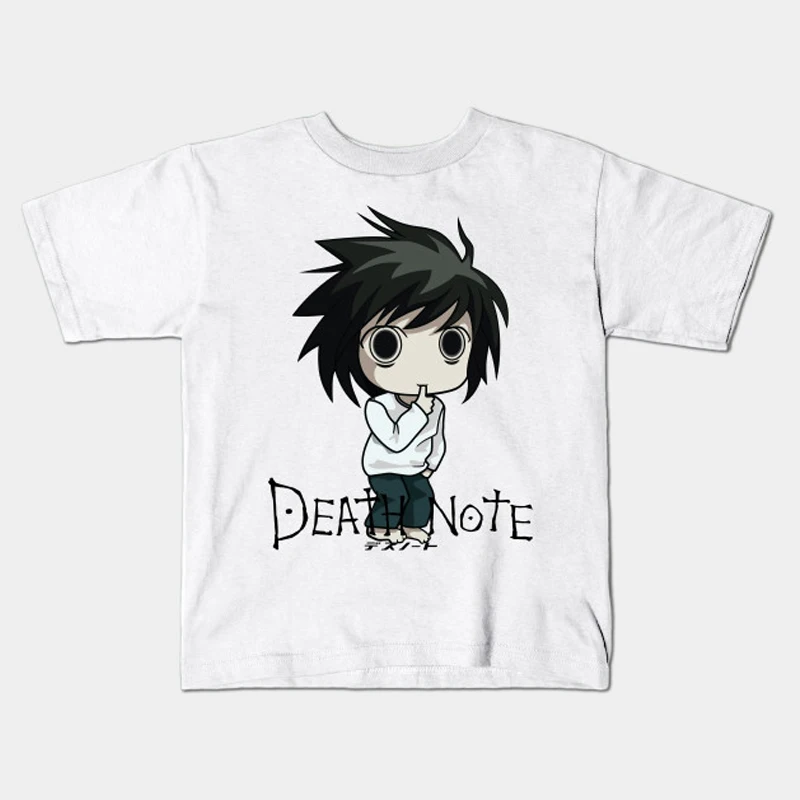 Модные детские аниме Death Note мальчиков и девочек дизайнер L Кира Детская короткая