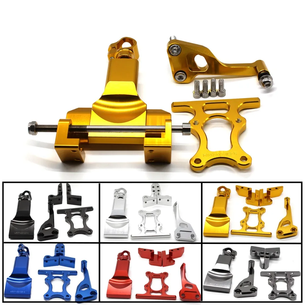 

For YAMAHA MT07 FZ07 MT-07 FZ-07 MT FZ 07 2014 - 2017 2015 2016 Motorcycle Steering Damper Stabilizer Bracket Mounting Kits