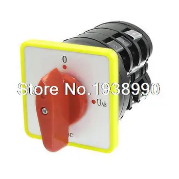 

AC 500V 16A Panel Mount 4 Positions Rotary Cam Changeover Switch