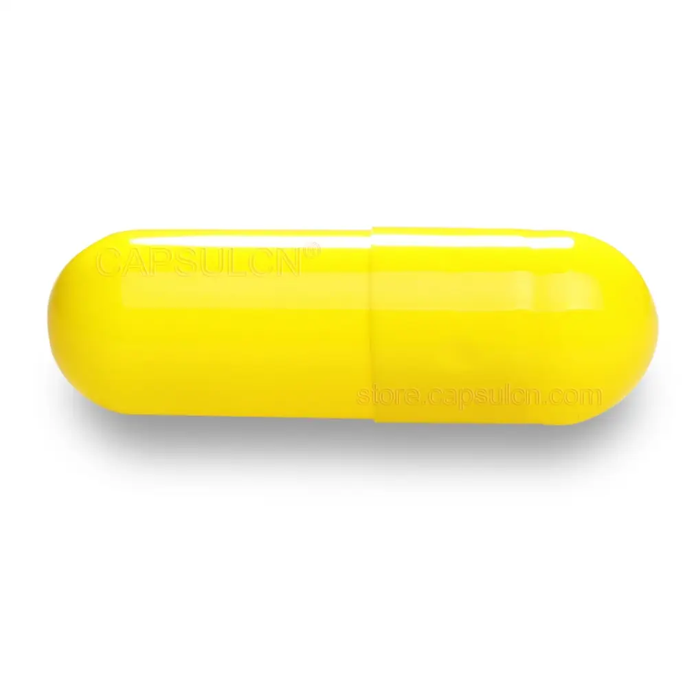5000 pcs / Carton Size #00 Empty Gelatin Capsule Joined Yellow Capsules For Capsule Filler Machines 5000 pcs / Carton Size #00 Empty Gelatin Capsule Joined Yellow Capsules For Capsule Filler Machines