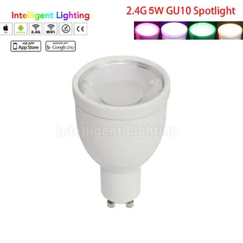 

85-265V Mi light 2.4G Wireless 5W GU10 6W/8W/9W E27 RGBW/RGBWW/CCT LED Bulb