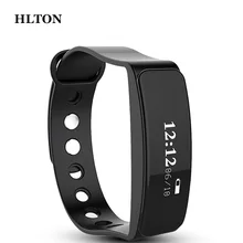 HLTON Smart Wristband Calories Anti-lost Band Pedometer Sports Fitness Tracker Smart Bracelets SMS Call Remind For iOS Android