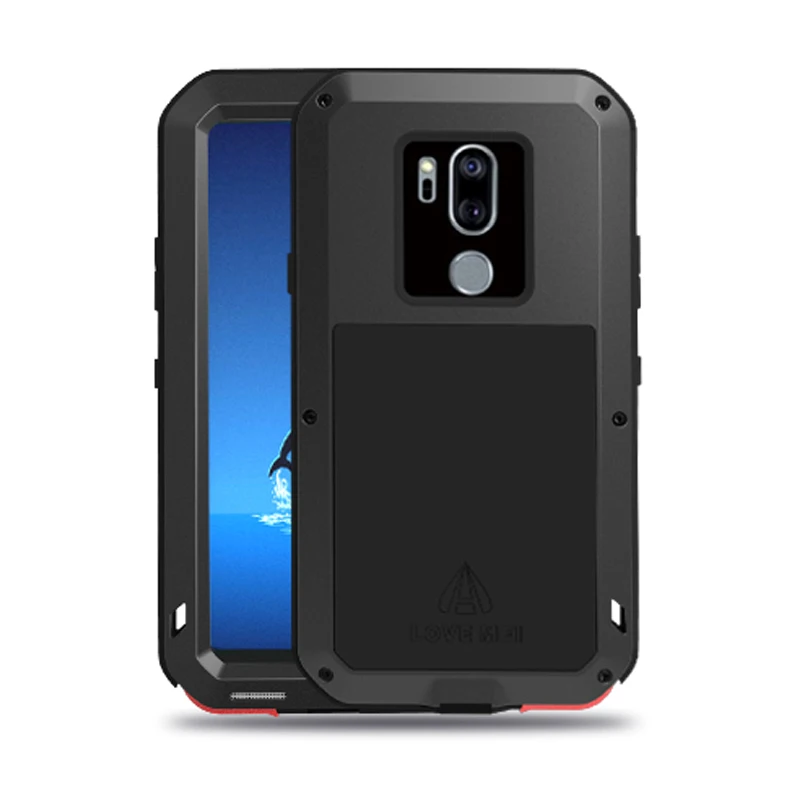С Gorrila стеклянный чехол для LG G7 ThinQ Armor 6 1-дюймовый металлический ударопрочный