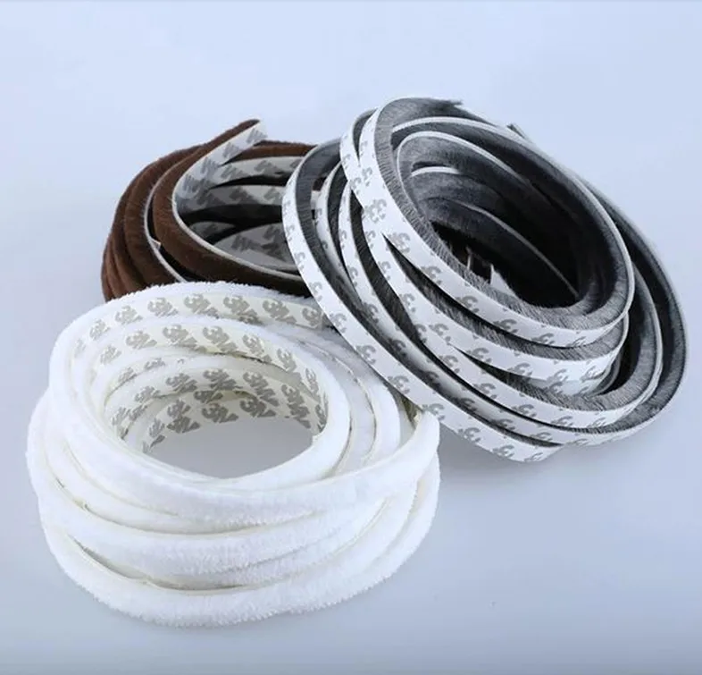 

9mm x15mm Self adhesive dustproof aluminum window brush seal strip weatherstrip draught excluder Door Brush Swal Weather Strip