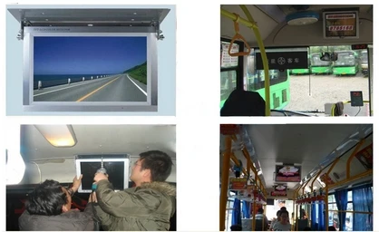 

bus lcd digital signage and gps position online smart tracking telling automatic Bus Stop position GPS Report System