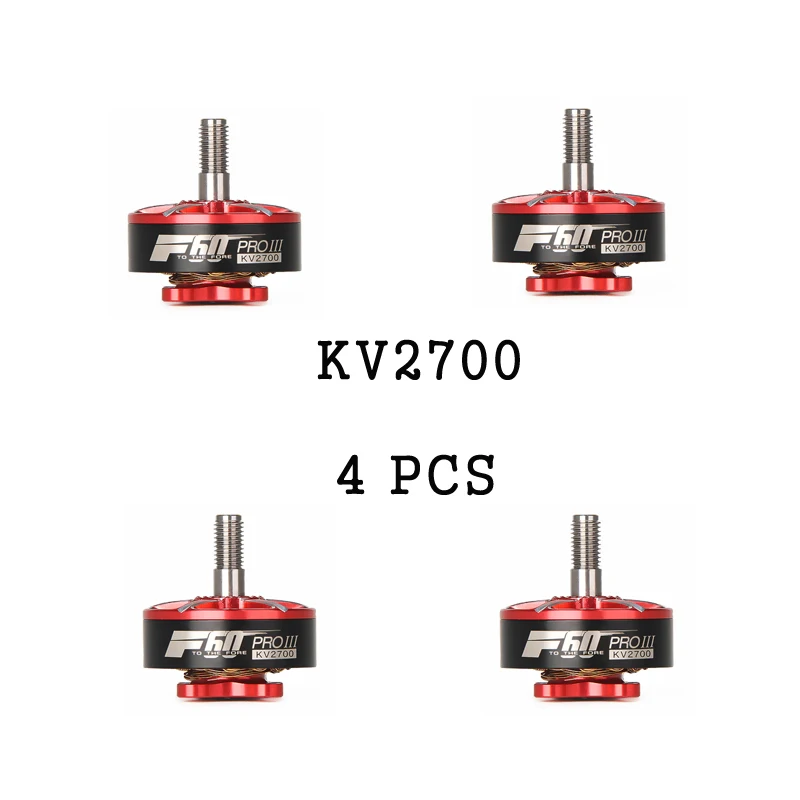 4 шт. T-motor F60 PRO III 1750KV 5-6S 2500KV 2700KV 3-4S CW резьба бесщеточный двигатель для