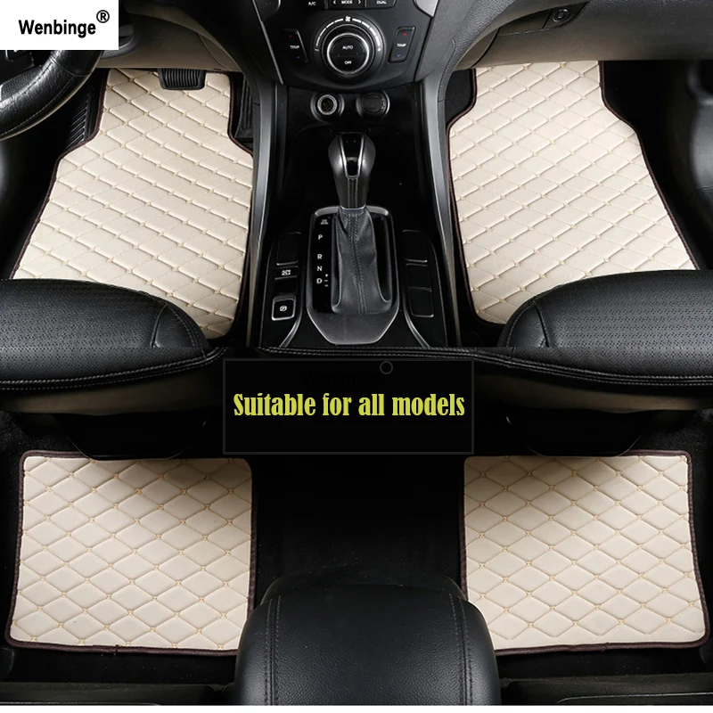 Kaufen Wenbinge auto boden matte Für bmw f10 x5 e70 e53 x4 f11 x3 e83 x1 f48 e90 x6 e71 f34 e70 e30 wasserdichte zubehör auto teppich