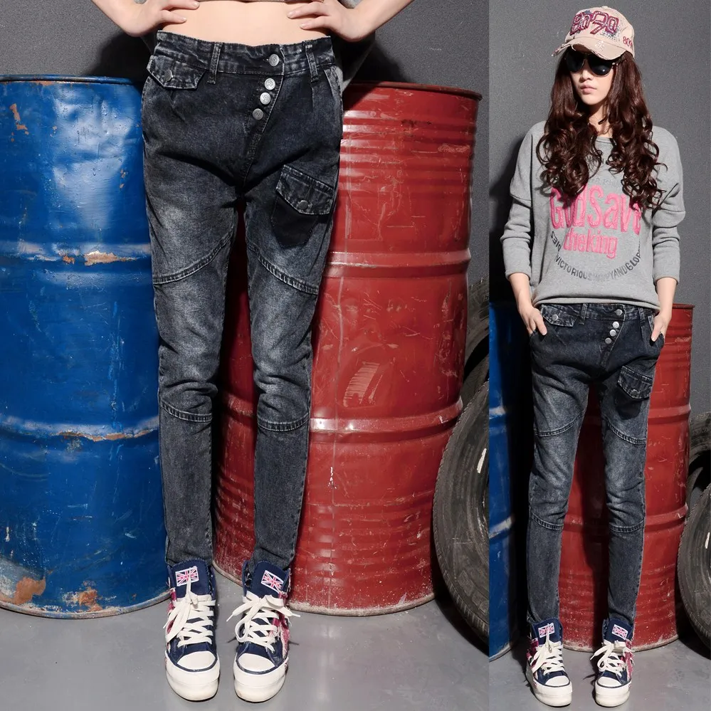 Новое прибытие 2013 осень женские джинсы шаровары женские брюки женские узкие джинсы брюки упругой