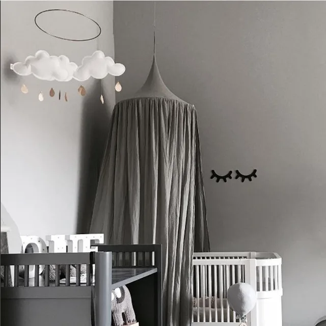 Beige Weiß Grau Rosa Kinder Jungen Mädchen Prinzessin Baldachin Bett Beige Weiß Grau Rosa Kinder Jungen Mädchen Prinzessin Baldachin Bett Volant Kinderzimmer Dekoration Baby Runde