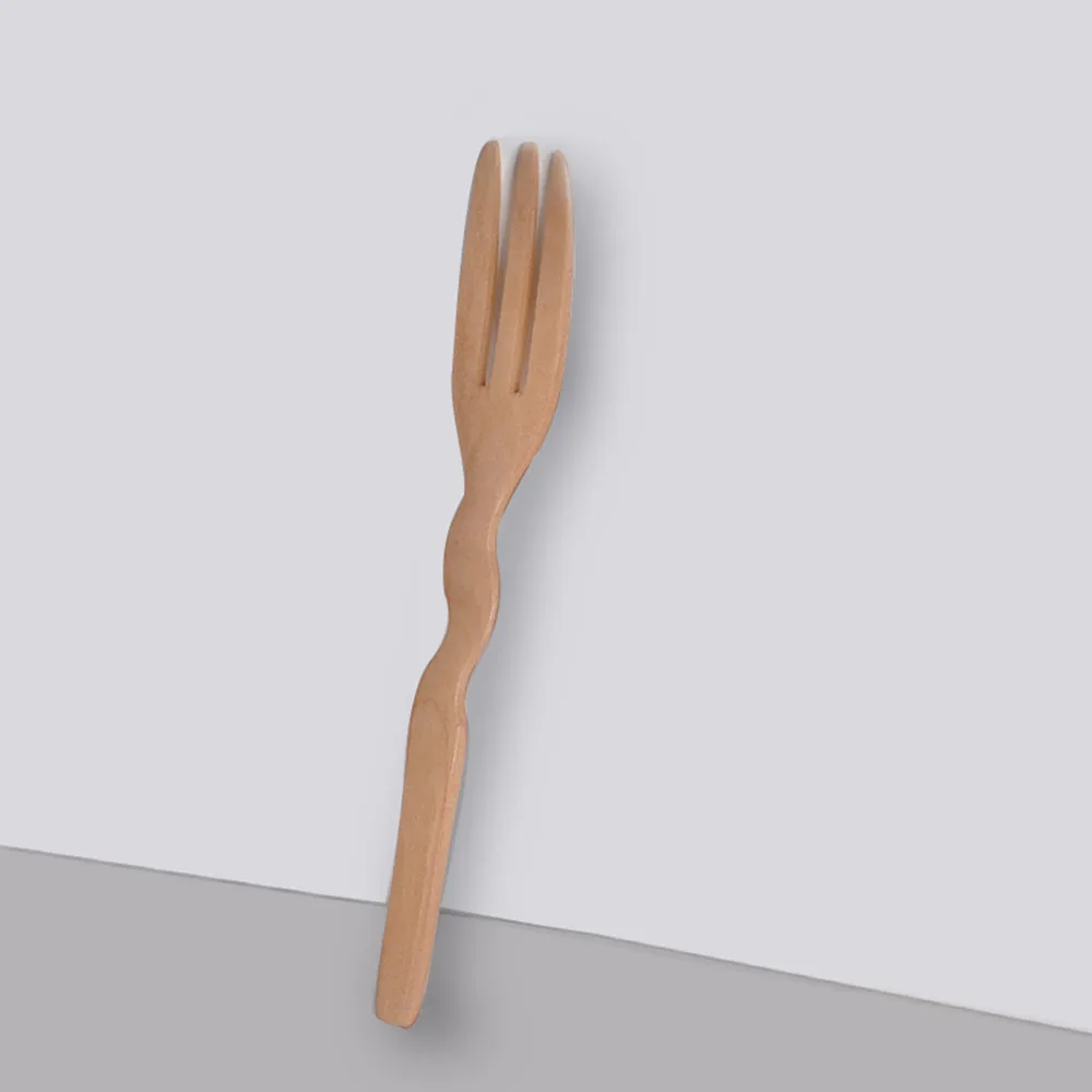 

ISHOWTIENDA Wooden Spoon Fork Bamboo Kitchen Cooking Utensil Tools Soup-Teaspoon Tableware spoon wood eco-friendly