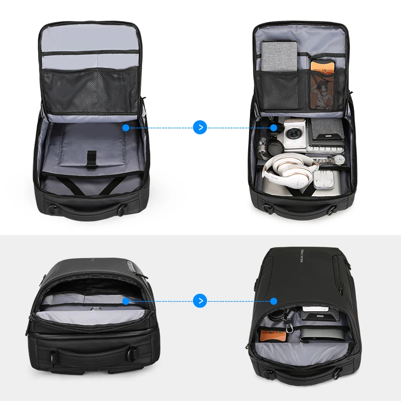 Mark Ryden 2019 New Anti-Thief Fashion Men Backpack Multifunctional Waterproof 15.6 inch Laptop Bag Man USB Travel Charging Bag