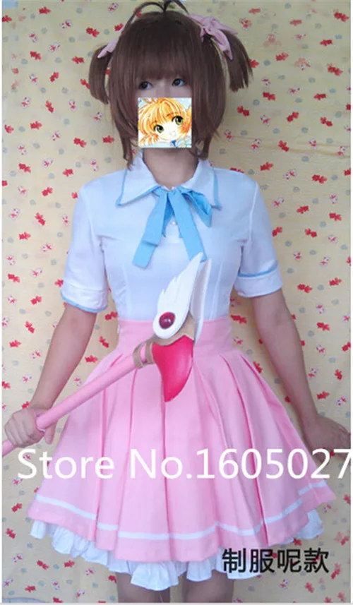 

Cardcaptor Sakura Sakura Action Figure Dress Uniform Cosplay Anime Cardcaptor Sakura Sakura Dress Hallowmas Costume